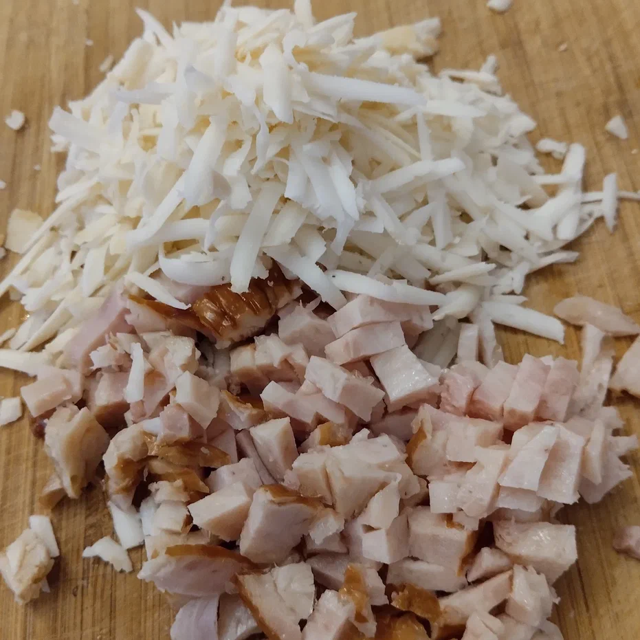 Начинка-сыр и куриный рулет