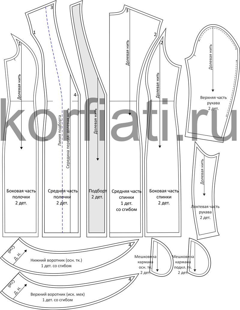 Меховой воротник №103