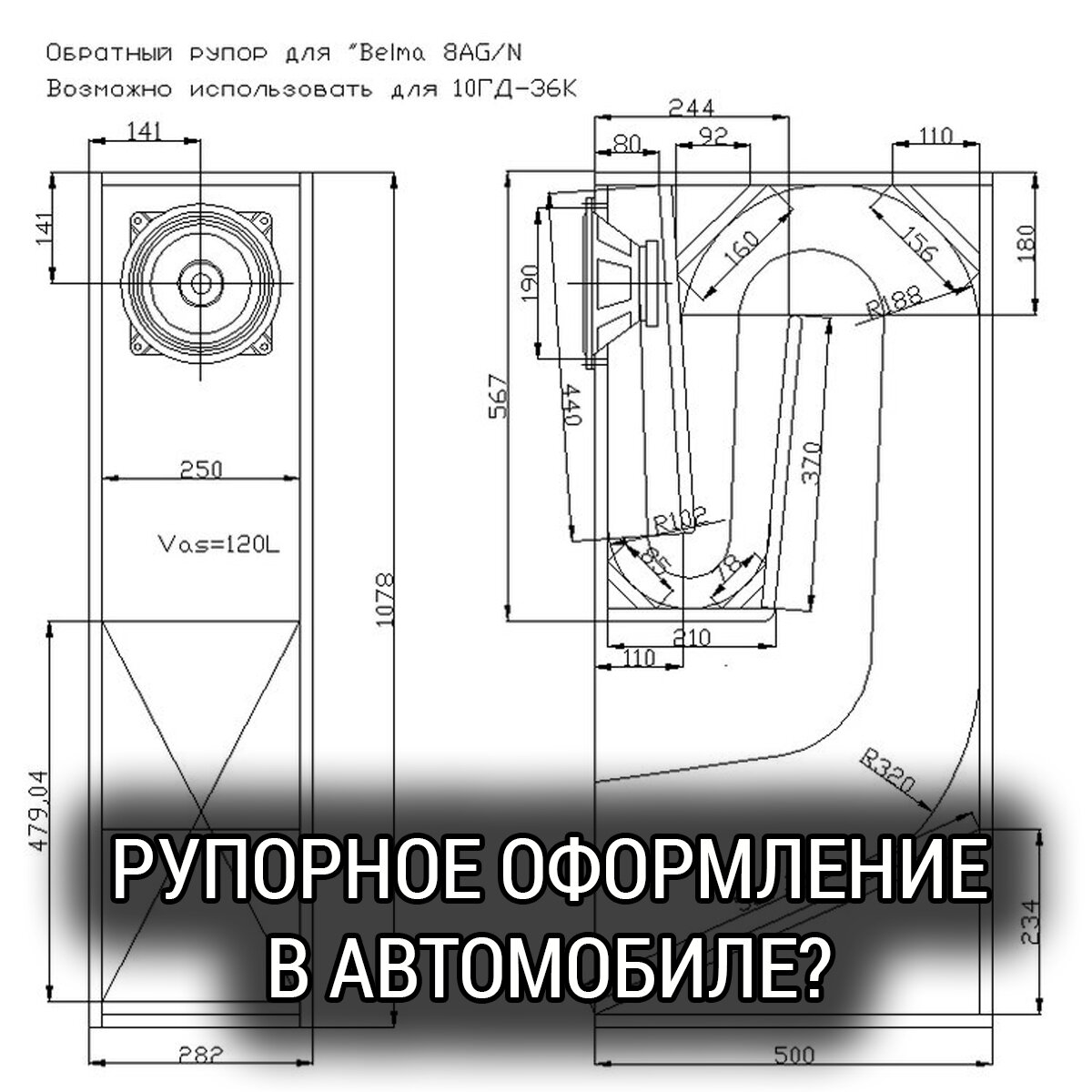 Рупорное оформление сабвуфера в автомобиле | Школа Автозвука Сергея ...
