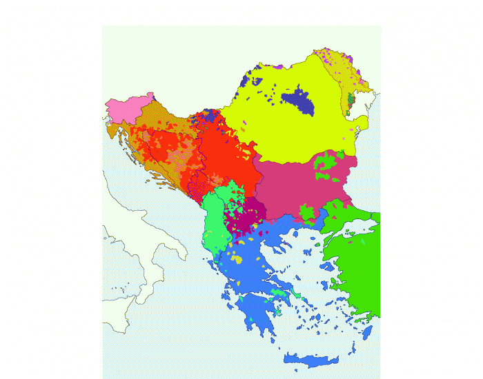 Этническая карта балкан