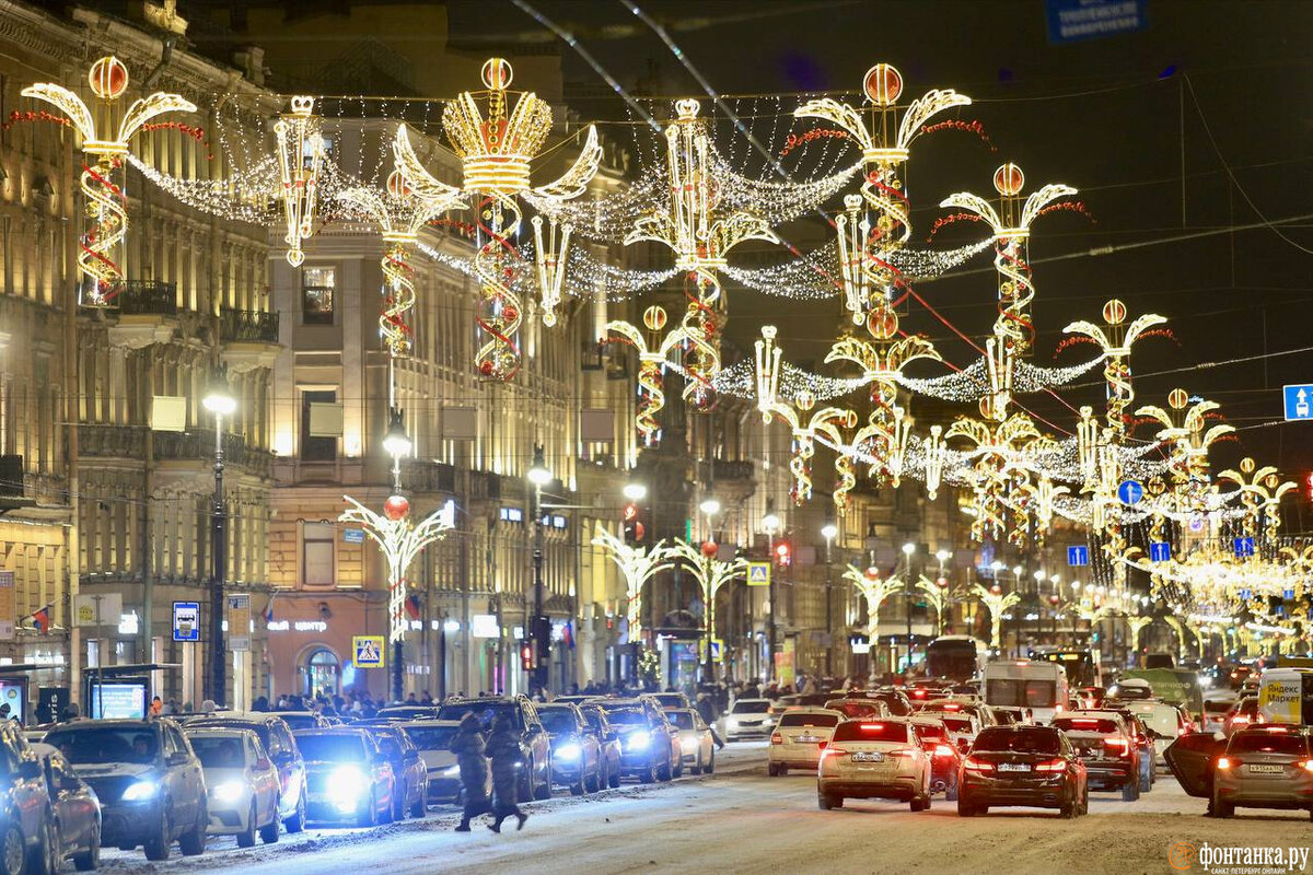 Питер в новый год фото города