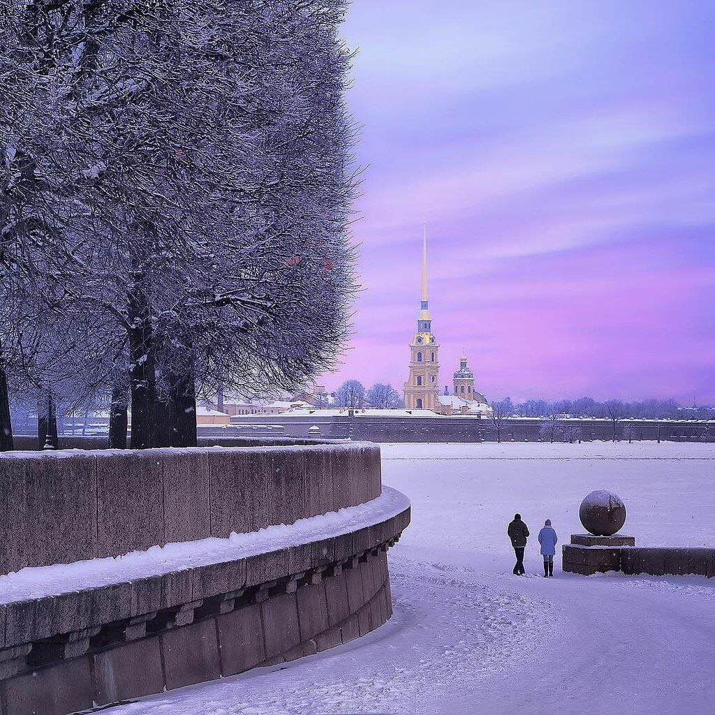 Красивые места в спб зимой для