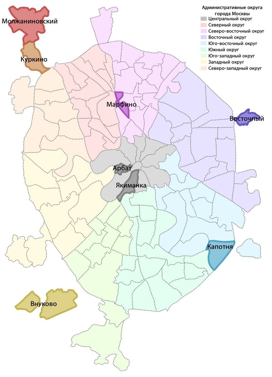Топ 10 самых малонаселенных районов Москвы