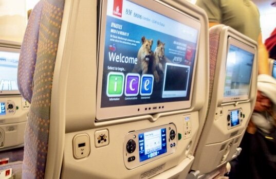 Бортовая система развлечений на борту авиакомпании “Emirates”