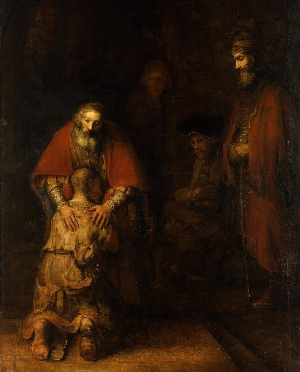 «Возвращение блудного сына». Рембрандт, 1666–1669