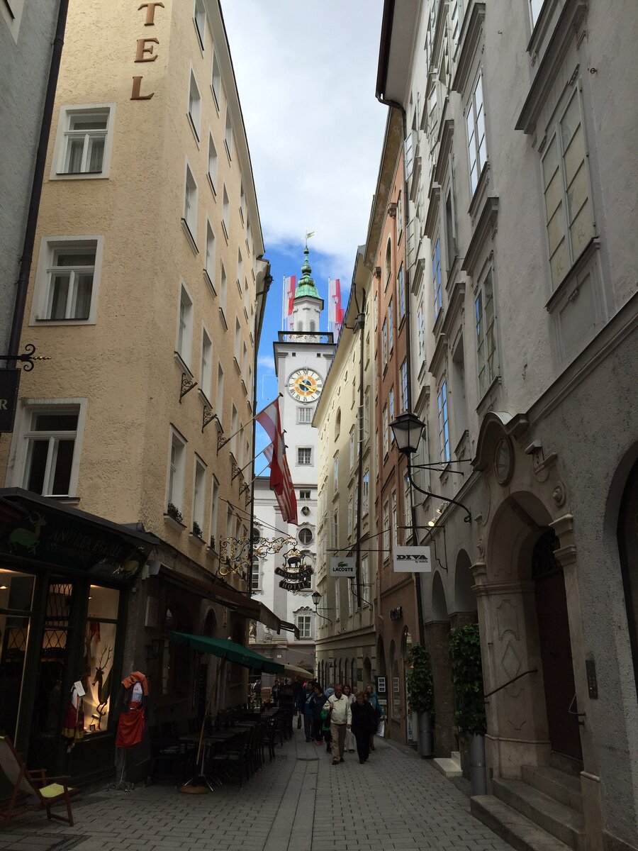 Зальцбург - родной город Моцарта. Фото сделано автором и принадлежит автору 