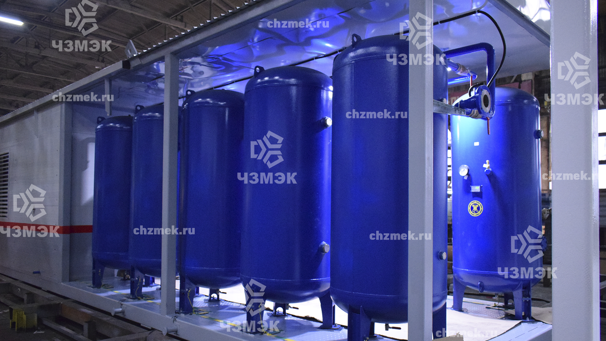 оборудование в компрессорной станции