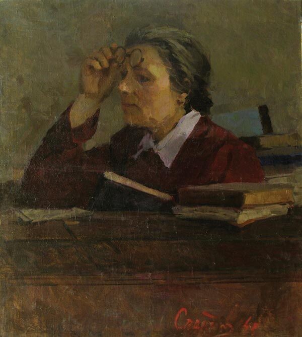 Слетов Р.В. "Учительница". Источник фото: https://ru.pinterest.com