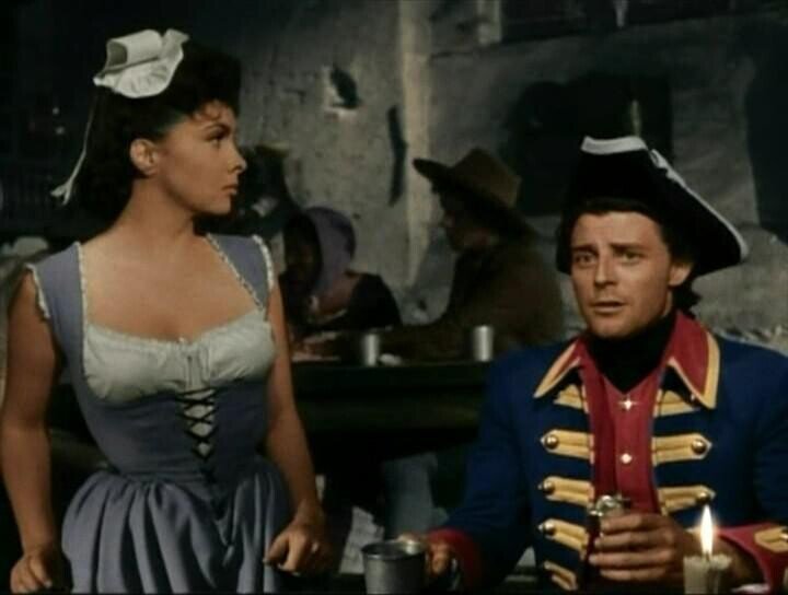 Джина Лоллобриджида и Жерар Филипп в фильме "Фанфан-Тюльпан" (1952)