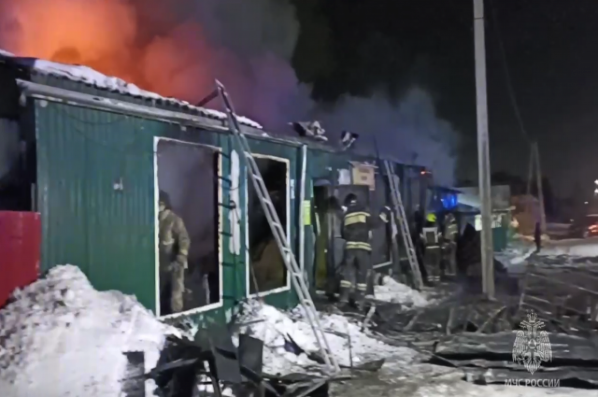    Разбор завалов после пожара в доме престарелых в Кемерове завершен