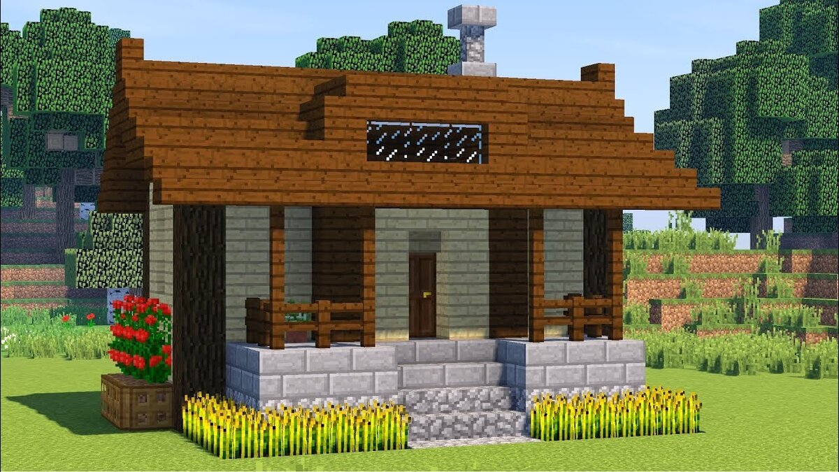 Анатолий потрудился сначала спроектировать дачу в Minecraft