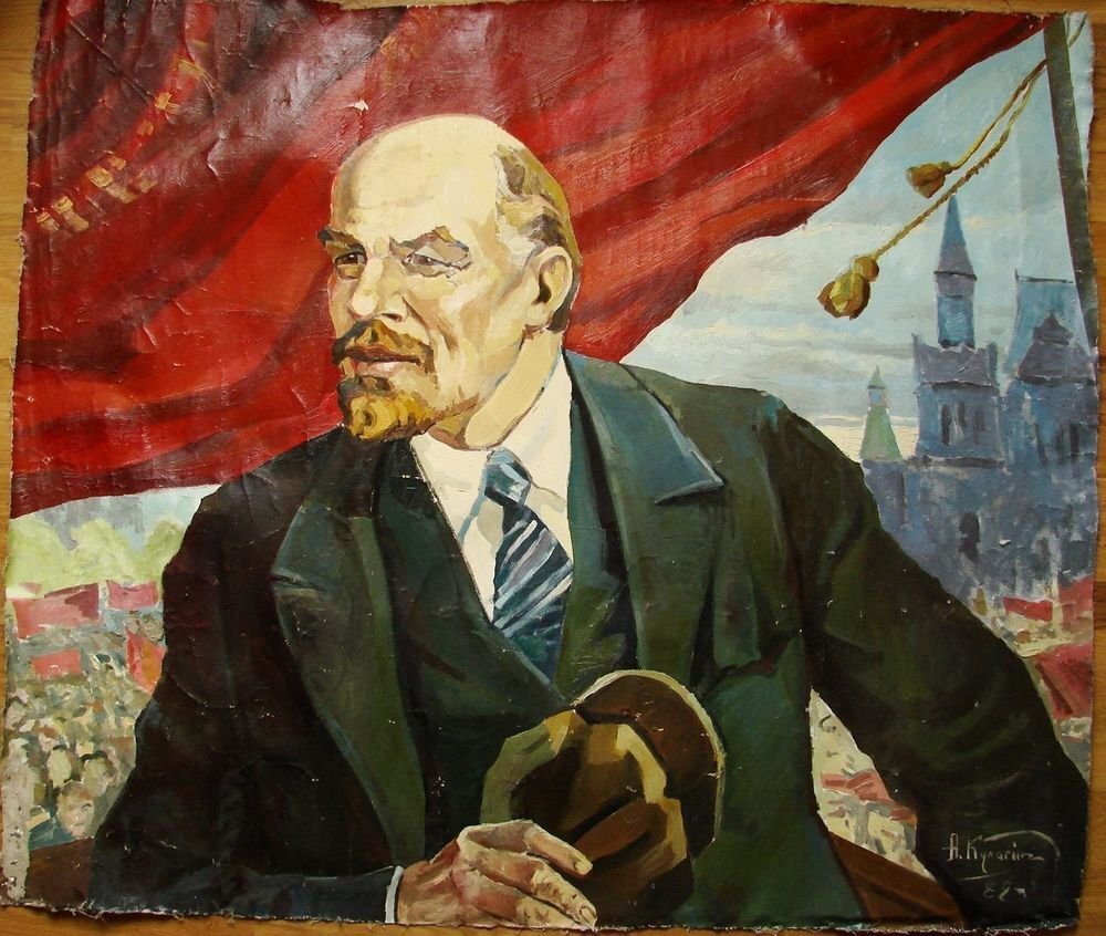 Ленин в университете картина