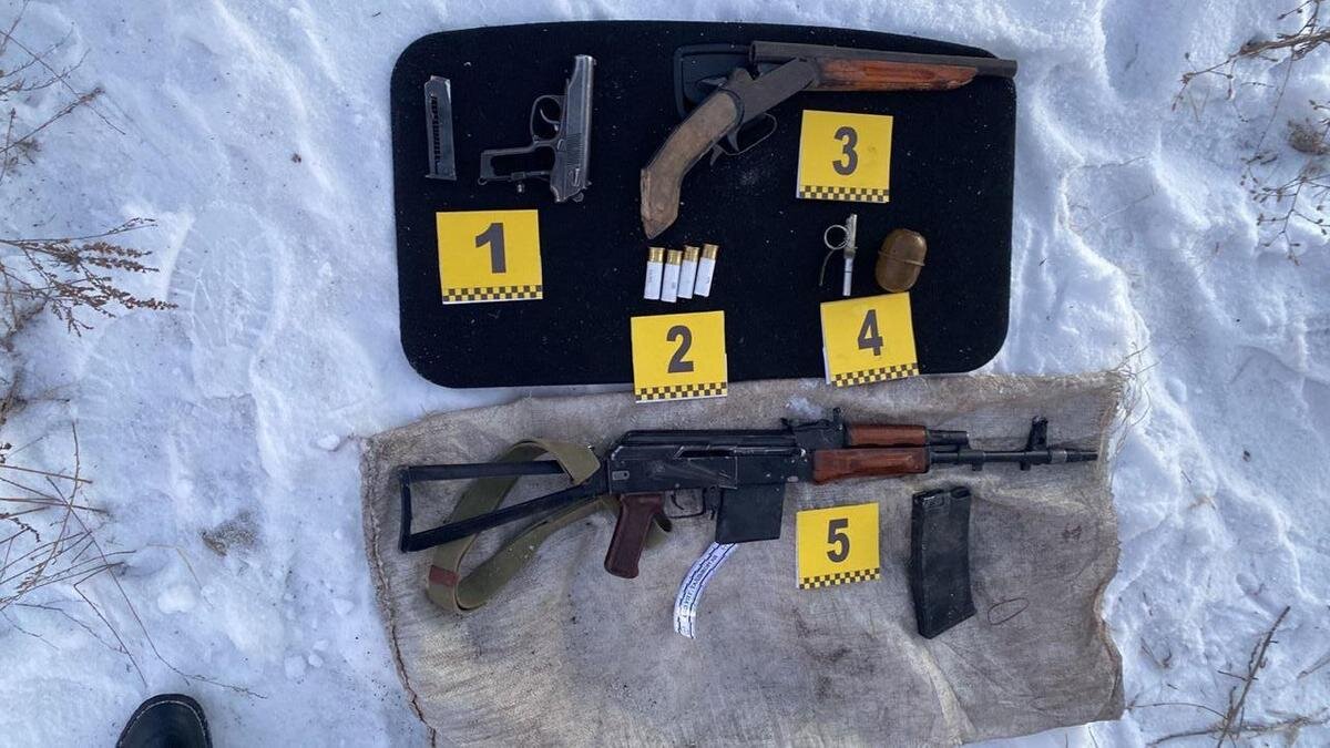    Изъятое в Талдыкоргане оружие:Telegram/POLICE_of_KZ