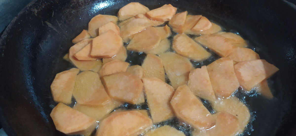 Жаренный батат.