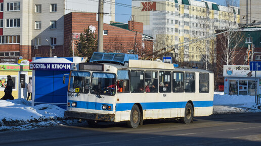 Троллейбус ЗиУ-682 КВР БТРМ-4004. Покатушки по Барнаулу.