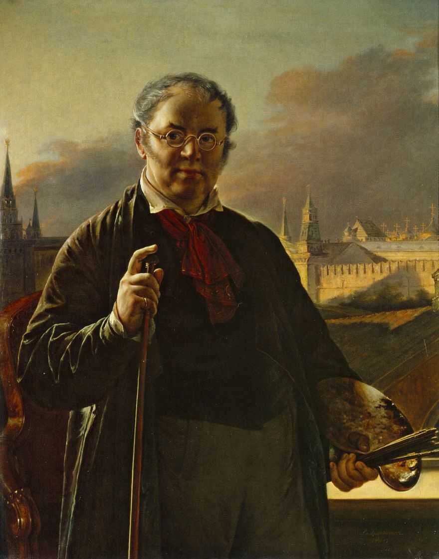 В.А.Тропинин. Автопортрет. 1844