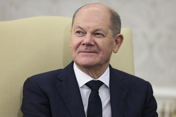    Канцлер Германии Олаф Шольц, Oliver Contreras - Pool via CNP / globallookpress.com