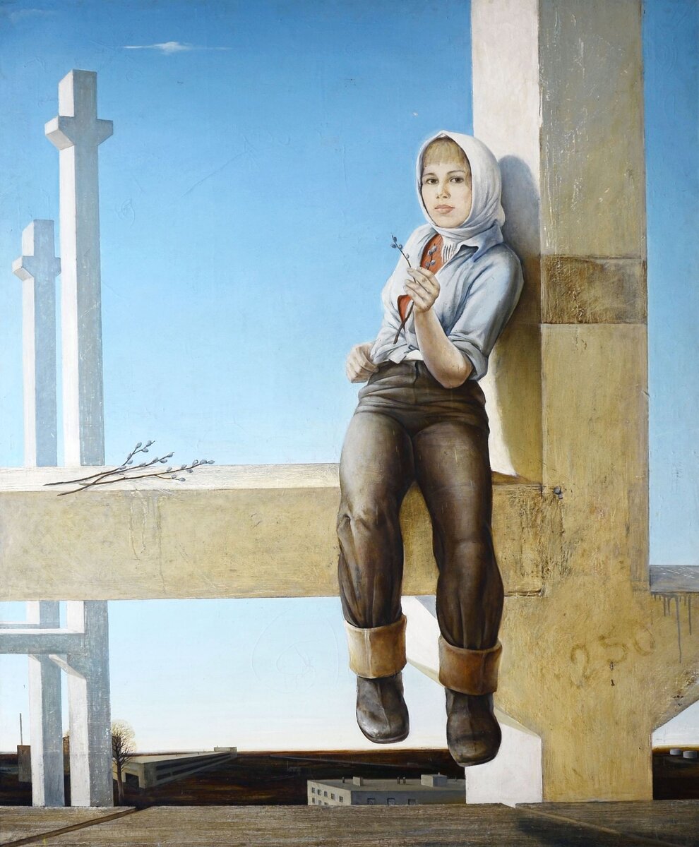 Я.Ю. Крыжевский. Новый день. 1975-1976. Холст, масло. Вологодская областная картинная галерея