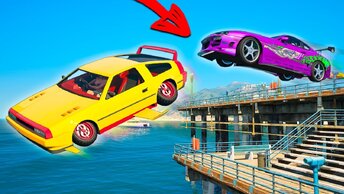 ОН УЛЕТЕЛ С ПРИСТАНИ! ТРОЛЛИНГ В ГТА 5 ОНЛАЙН (GTA 5 ONLINE)