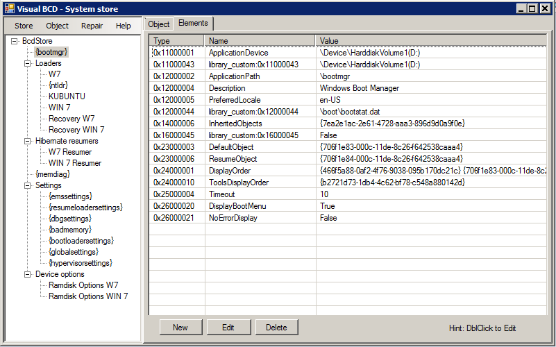 Восстановление Boot Configuration Data (BCD)