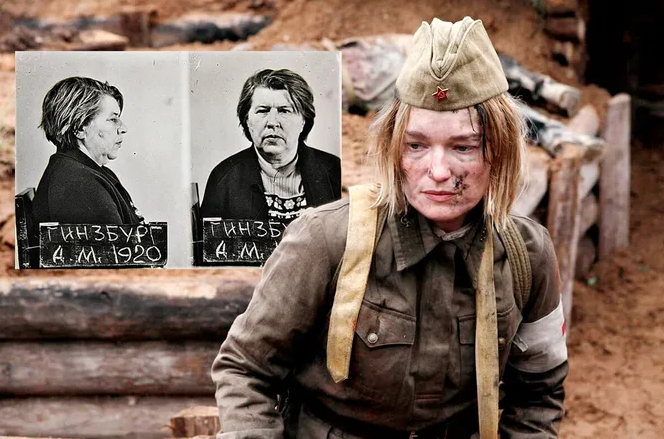Фрагмент российского сериала "Палач" с подлинными снимками "Тоньки-пулемётчицы" из материалов уг.дела. Фото из интернета.