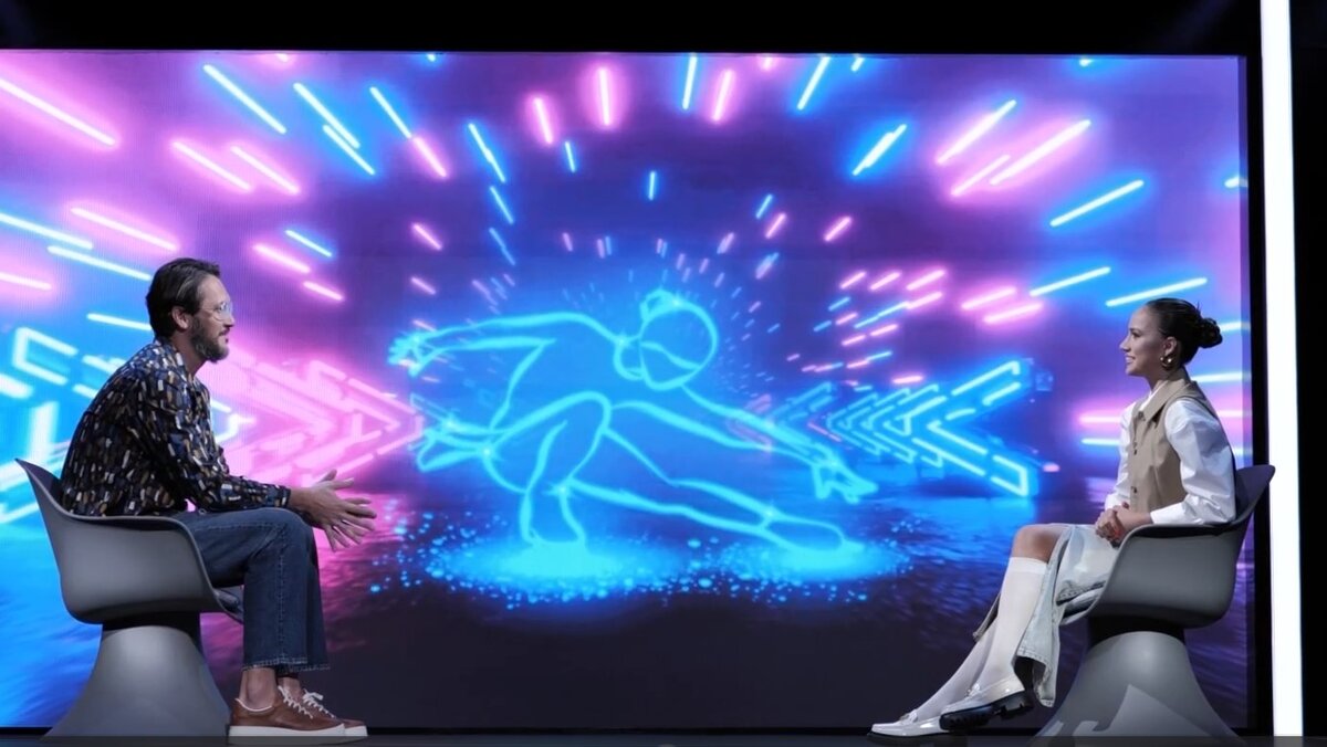 Алина Загитова на съёмках "Подкаст. Лаб" 