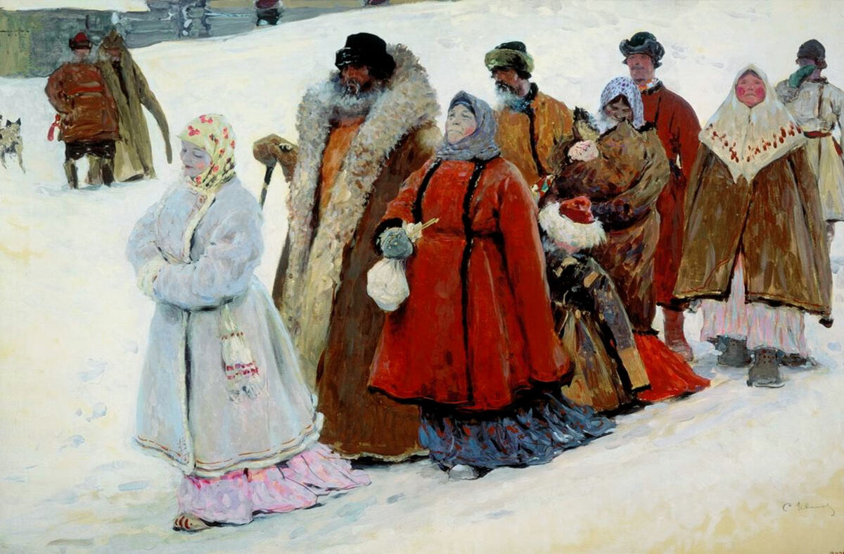 С. Иванов, Семья, 1907, холст, масло, 152 х 239, Государственная Третьяковская галерея (ГТГ).