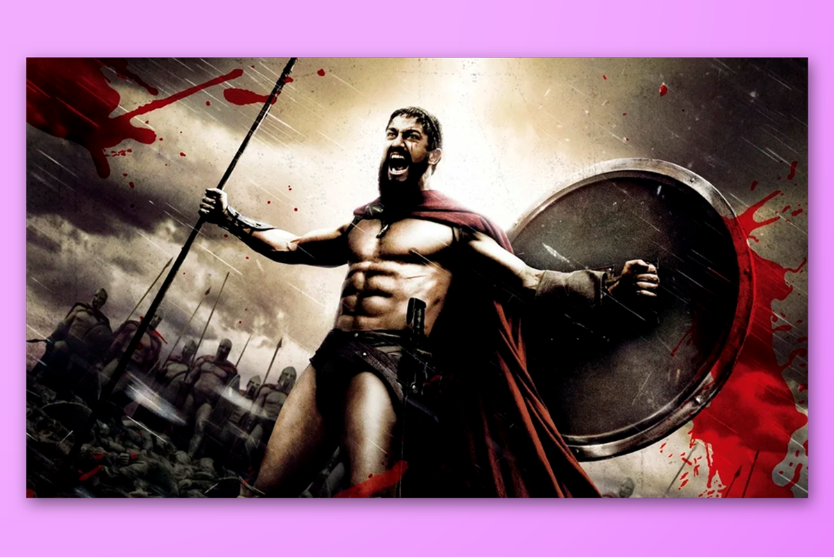 Кадр из фильма "300 спартанцев", Google картинки