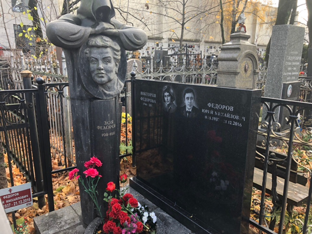 Могила зои федоровой на ваганьковском кладбище фото Отзыв о Ваганьковское кладбище (Россия, Москва) Прогулка по Ваганьковскому кладб