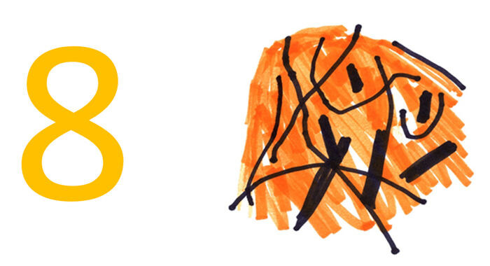 Вот что он видит вместо восьмерки