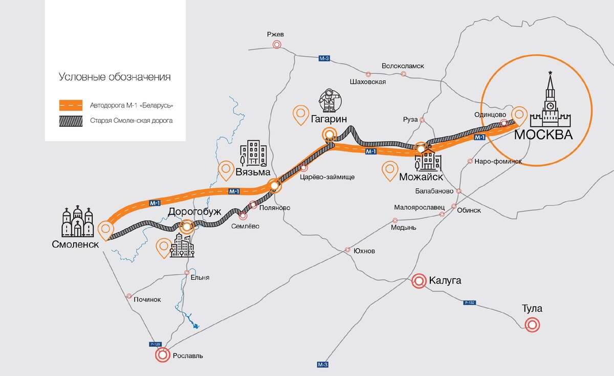 Москва минск автодорога карта
