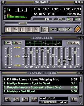 Стандартный дизайн плеера