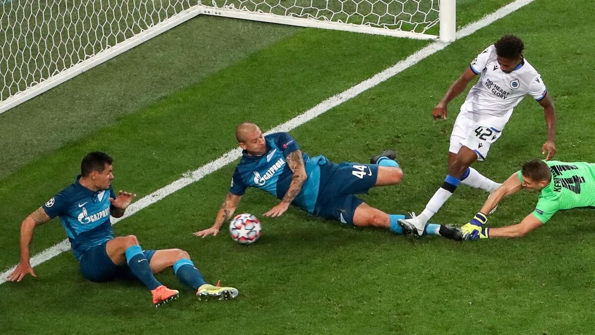 "Зенит" - "Брюгге". Источник: https://www.eurosport.ru