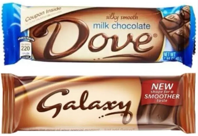 Шоколад "Dove" и его брат "Galaxy"