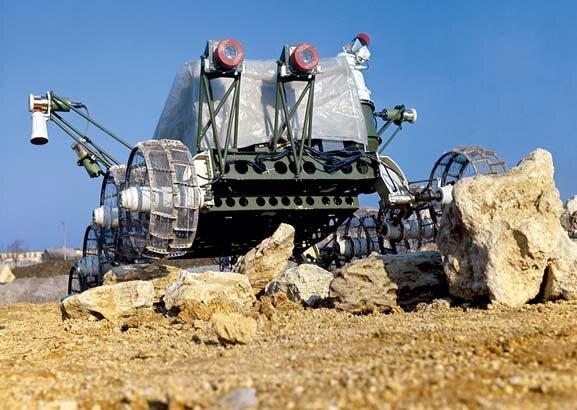 Прототип Лунохода на испытаниях