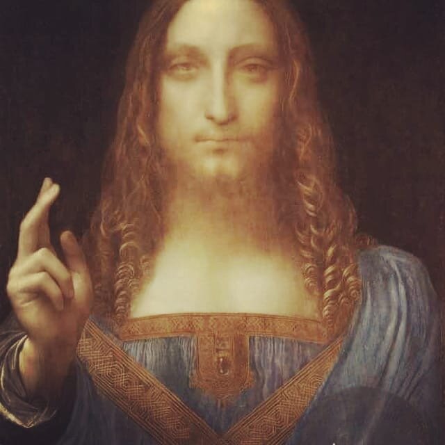 Картина Леонардо Да Винчи "Спаситель Мира"