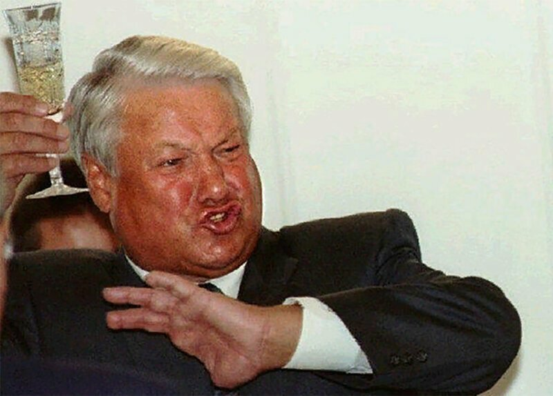 Пьяный Ельцин и его выходки!Как он показал великую державу?