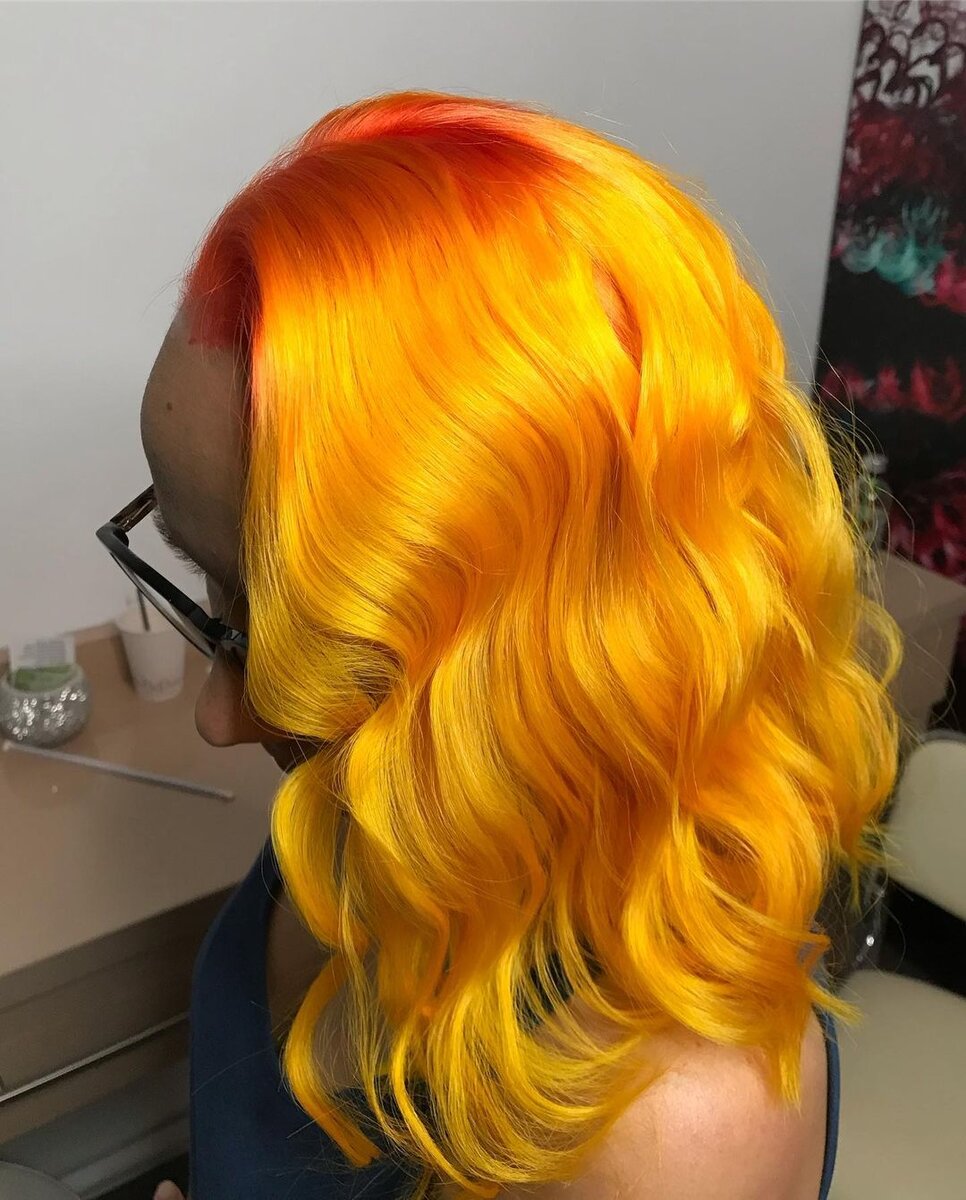 Краска для волос желто-оранжевые оттенки