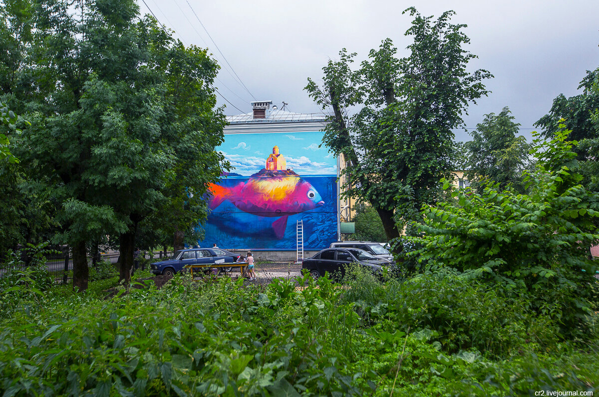 Уличное искусство в Великом Новгороде. Фото автора статьи  