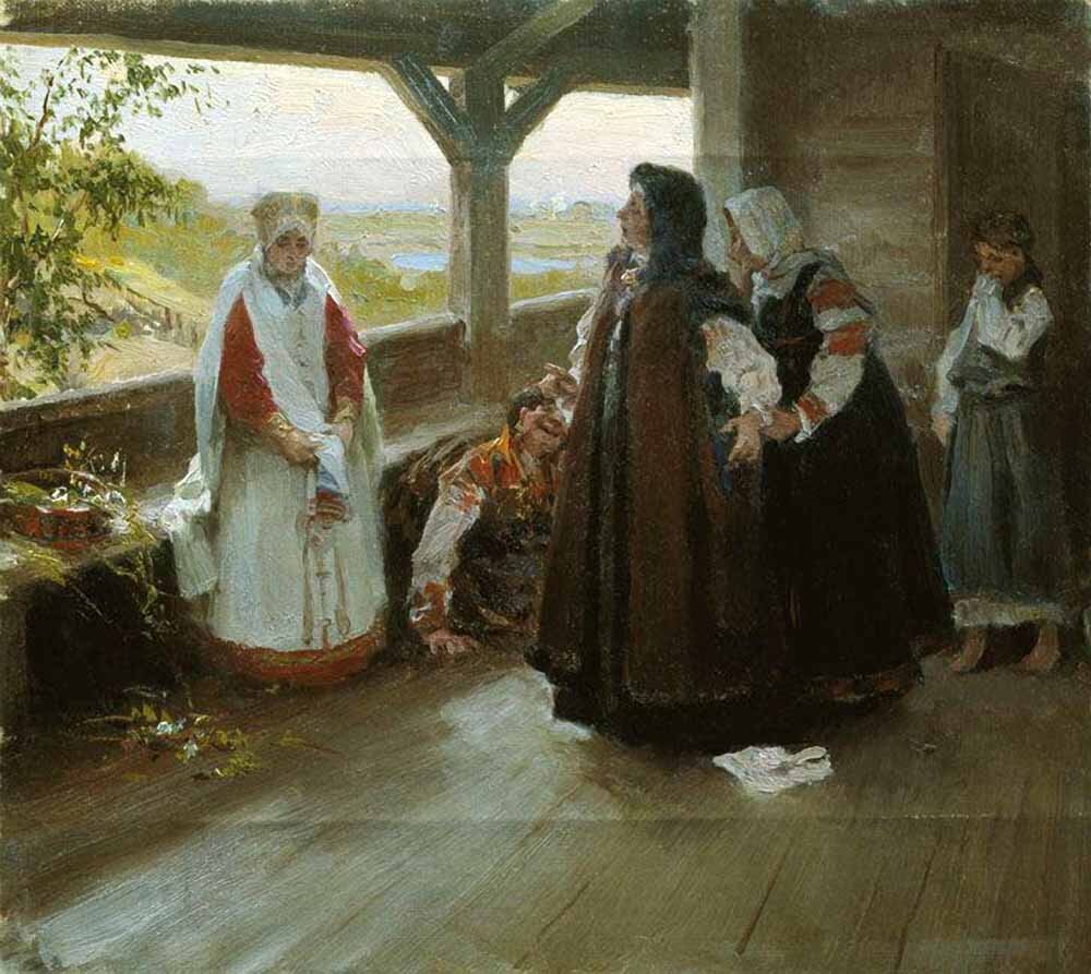 Клавдий Васильевич Лебедев «Ссора на террасе»