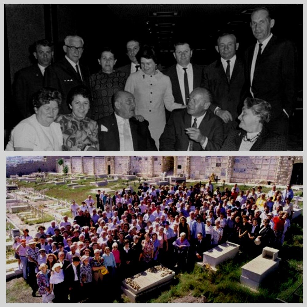 Оскар Шиндлер со спасенными евреями