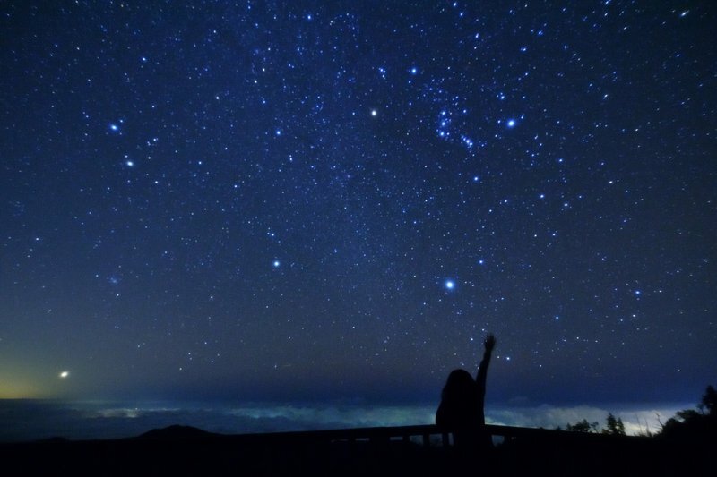 Звездное небо. Созвездие Ориона. 