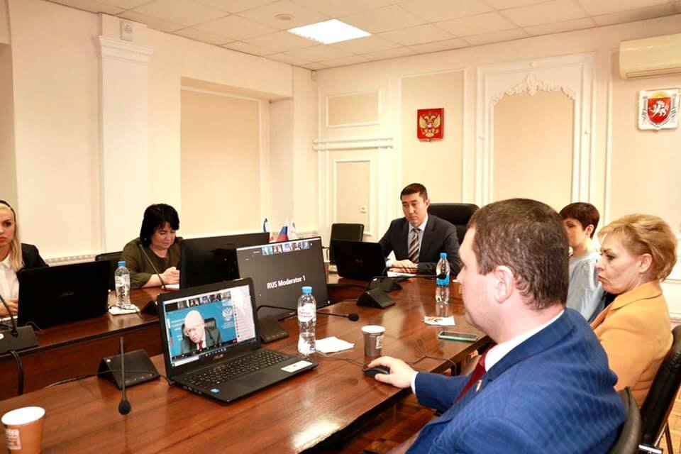 Крымчане участвовали в совещании  в режиме видеоконференцсвязи из КИПУ