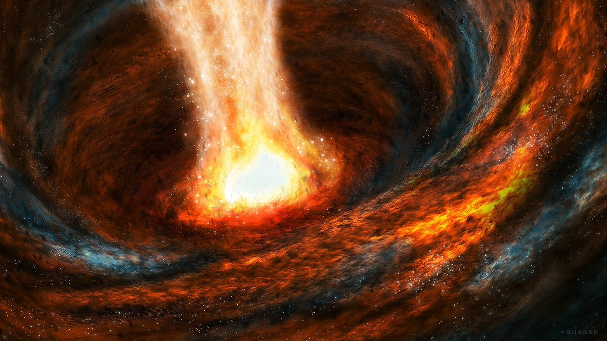 Самая большая черная дыра во вселенной. Черная дыра Квазар. Квазар SDSS j1106. Квазизвездные радиоисточники. Квазар космический объект.