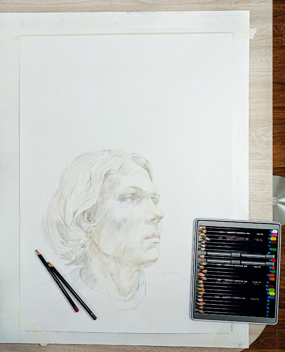 Первый слой штриховки