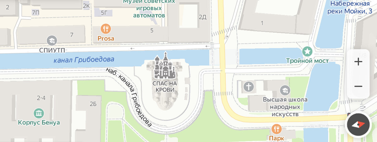 Карта того места в наши дни (Яндекс.Карты)