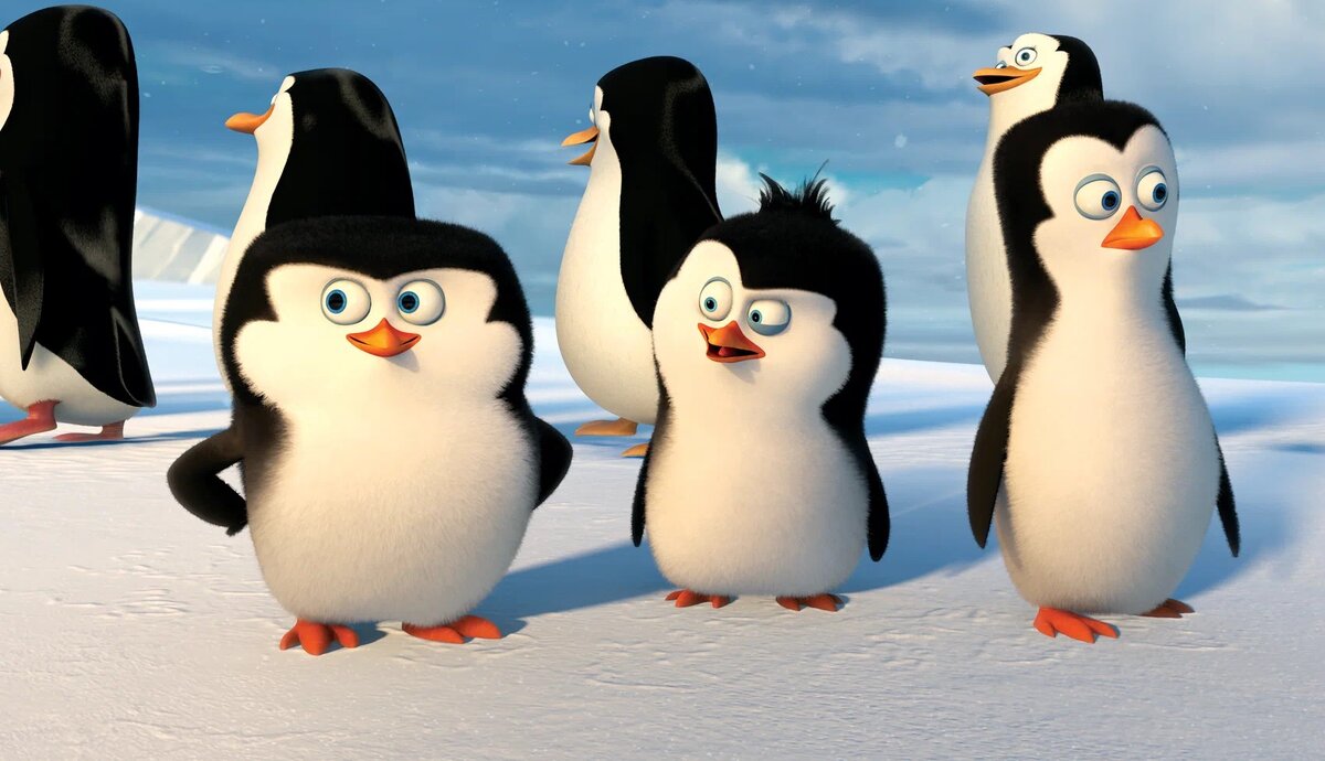 Кадр из анимационного фильма "Пингвины Мадагаскара". Изображение взято из свободных источников