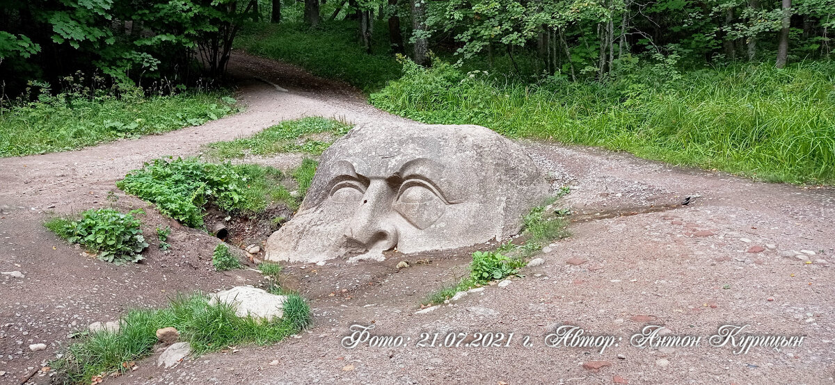 Родник слева от «Каменной головы».