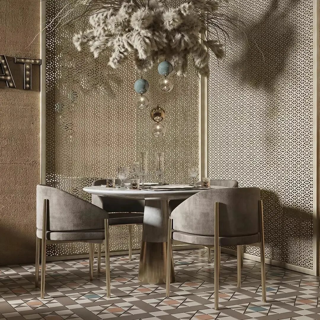 Ажурные межкомнатные перегородки из ХДФ панелей.