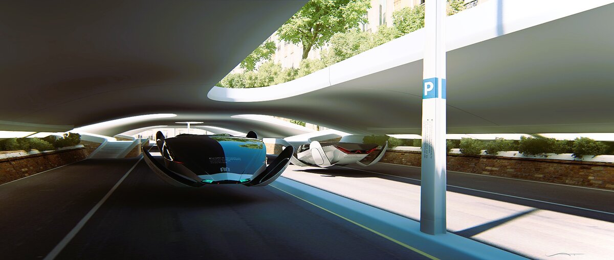 Магномо́биль - автомобиль нашего времени.  Магнитная левитации с использованием сверхпроводящего магнита позволяет удерживать на поверхности транспорт и управлять им. Создатель данного концепта Ivan Tantsiura